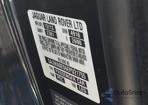 2014 Jaguar Xf I4 T z USA, uszkodzony, nr VIN SAJWA0ES6EPU21755